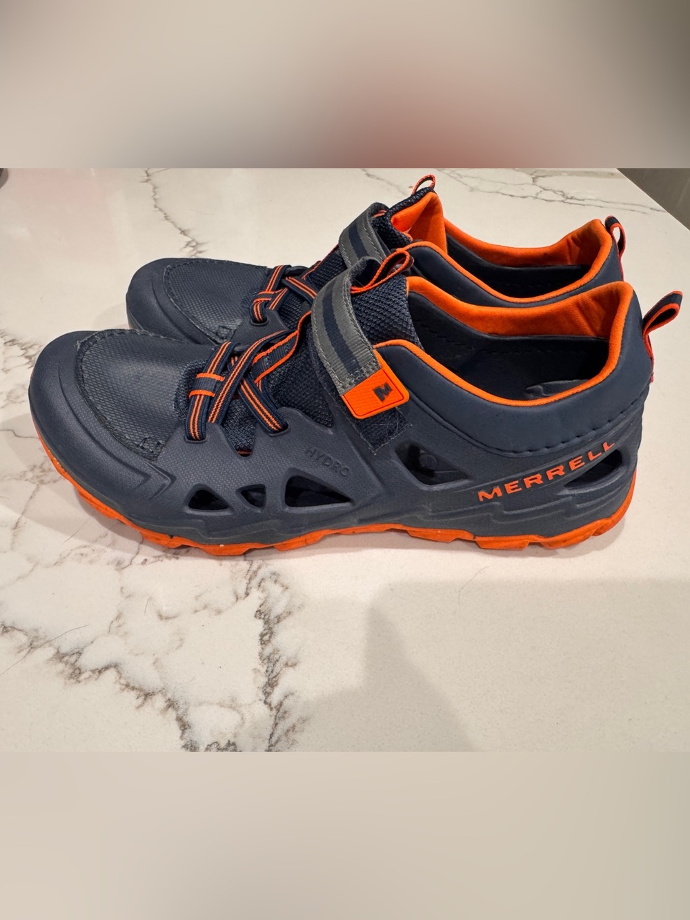 Merrell Kids Navy and Orange Hydro Water Shoes